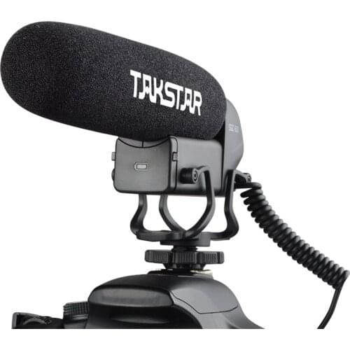 Takstar SGC-600 professional shotgun microphone tailored for DSLR/DV/cell phone in photography & interview application