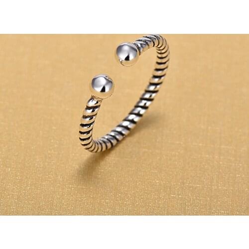 Vintage Accessories 925 Sterling Silver Rings Open Rings For Women New Mothers Day Bridesmaid Gifts