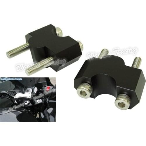 Waase Motorcycle 22mm 7/8" Handlebar Riser Up 30mm Bracket Kit For Kawasaki Z750 2004 2005 2006 2007 2008 2009 2010 2011