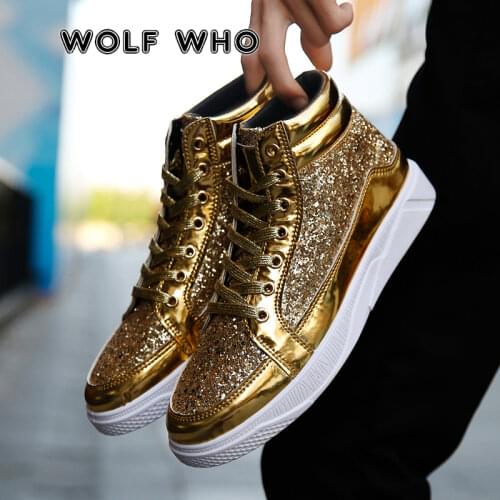 Wolf Who Men's Leather Sneakers