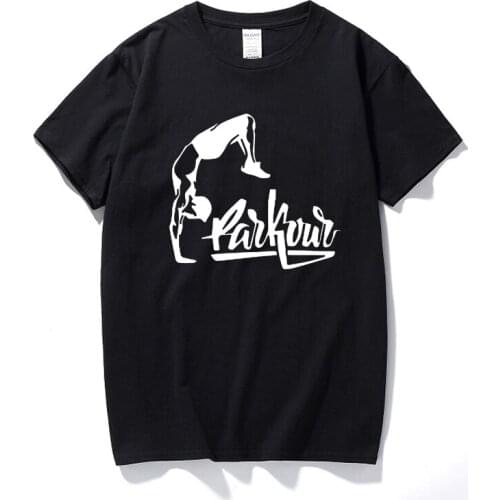 Funny Parkour Its A Lifestyle T Shirt Men Parkour Cotton Tops Tees O-Neck Casual Camiseta Tshirt Brand Clothing European Size