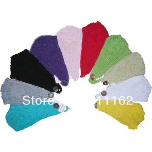 2018 different colours Crochet cotton buckle headband the fashion Ms. handmade woven headband plain 50pcs
