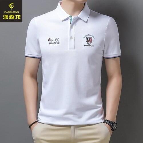 2021 New Arrival Polo Shirt Striped Short Sleeve Summer Cool Shirt Streetwear Fashion Male Polo Shirt Men Tops Clothes 3XL