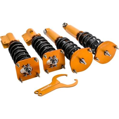 4x Coilovers Suspension Struts for Mazda Savanna RX7 1.3L R2 GAS FC3S 86-91 Adjustable Height