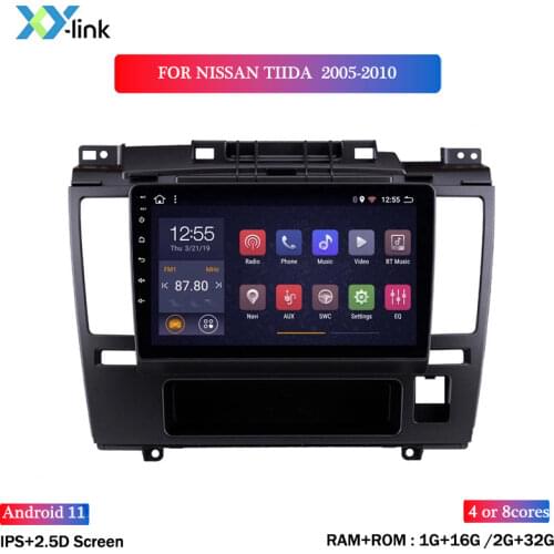 9 inch Android 8.1 touch screen car multimedia player For Nissan Tiida 2005-2010 radio gps navigation accessories no 2 din dvd