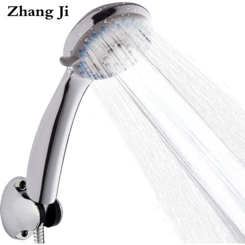 Zhang Ji Latest Adjustable Three Modes Entire Shower Head Water Saving Bathroom Fixture High Power Silica Gel Boost Shower Head