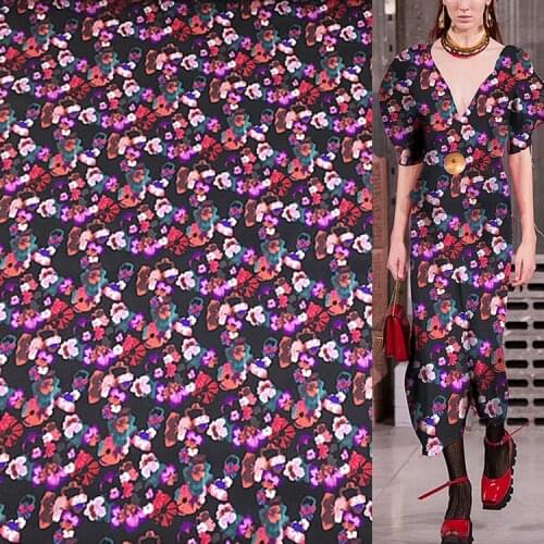 Women cheongsam stretch silk satin fabric comfortable very comfortable for girl dress,SSC498