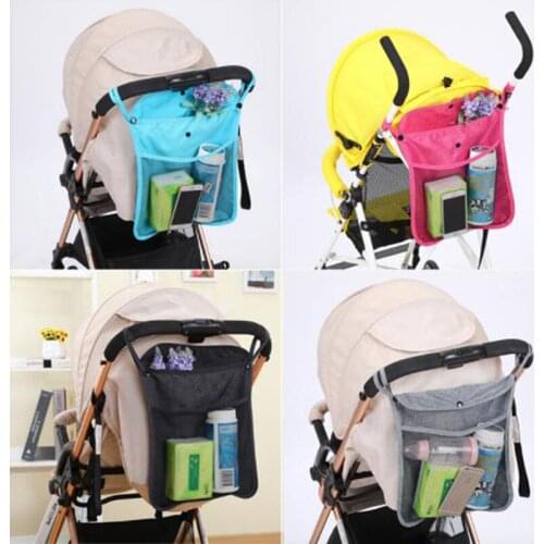 Baby Stroller Pram Pushchair Hanging Bag Organizer Diaper Storage Tidy Net Accessories Home Item Linen Cloth