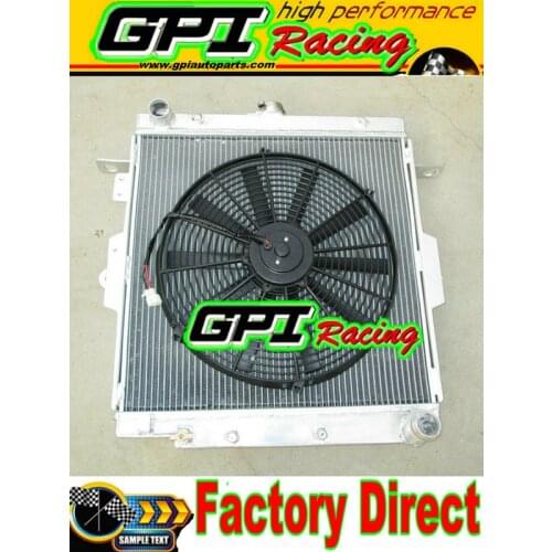 FOR TOYOTA LAND CRUISER HZJ70/HZJ73/HZJ77 1HZ 4.2L DIESEL ALUMINUM ALLOY RADIATOR+ FAN