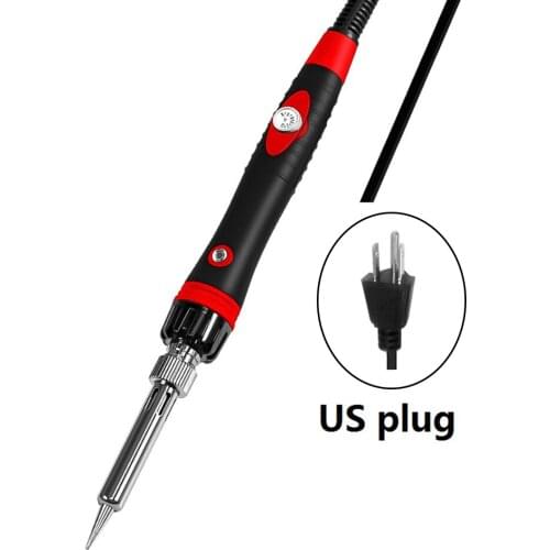 60W Digital Display Electric Soldering Iron Adjustable Temperature Welder Portable Ceramic Heater Welding Tools EU/US Plug