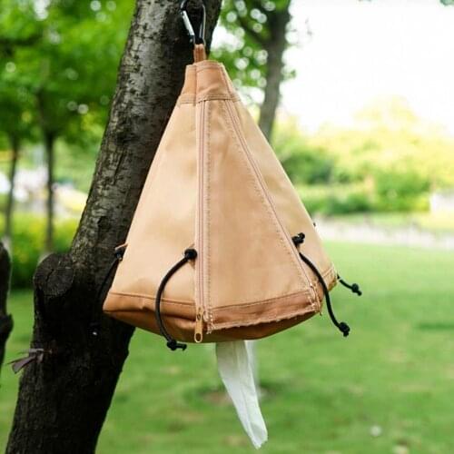 Creative Tent Tissue Box Portable Convenient Tent-shaped Multi-use Tissue Dispenser Folding Napkin Holder For Outdoor Camping