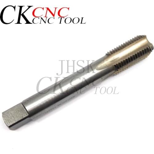 1pc Right Hand Thread Tap HSS Machine Plug Tap Metric Screw Tap Drill Thread Tool M17x1.75 M19X1.75 Straight groove Machine tap