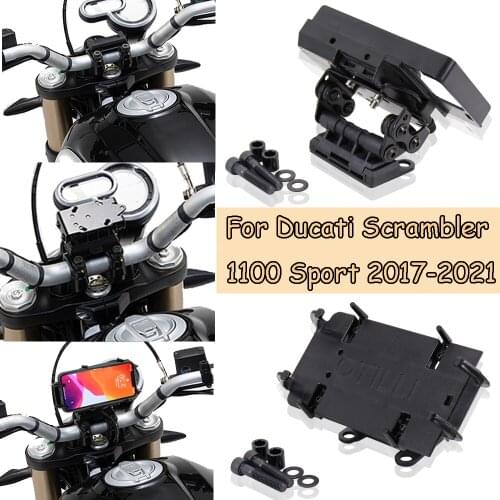 Motorcycle Accessories For Ducati Scrambler 1100 Sport Phone USB Navigation Bracket GPS 2017 2018 2019 2020 2021