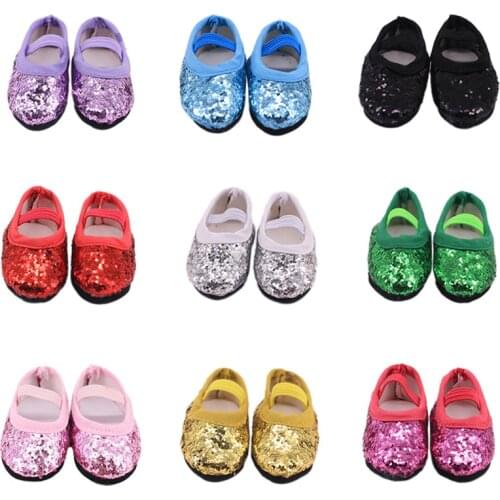 Newest Doll Five-Pointed Star Love Sequin Shoes For BJD 1/6 14.5 Inch Wellie Wisher&Nancys&32-34 cm Paola Reina Russian Toys