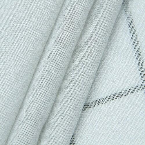 Semi-transparent ecological cotton with silver fiber fabric silver 112
