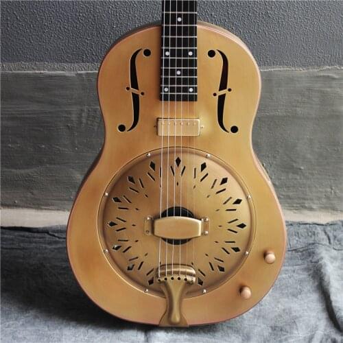 Jonathan 15 series resonator guitar, resophonic guitars, Metal Body Duolian guiatrs