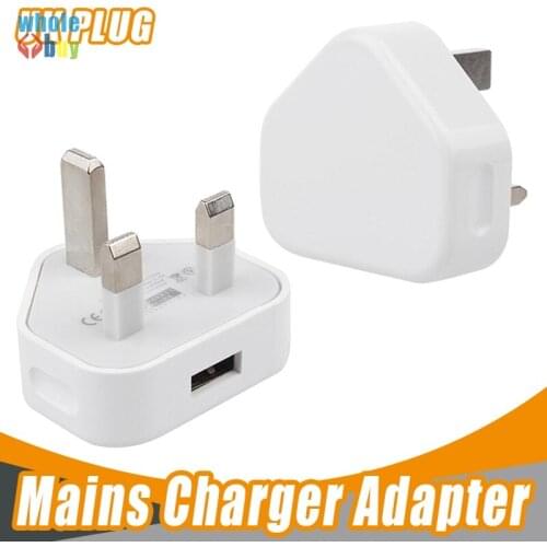 OEM White UK Plug USB Charger AC Wall charger usb Power Adapter Charger for iPhoneX 8 7 6 5 +DHL freeshipping 100pcs/lot