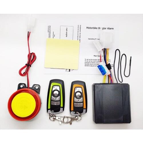 Motorcycle alarm system DC 12V Keyless Entry remote start engine Two-Way Duplicator 433.92mhz Key With Engine Remote Start
