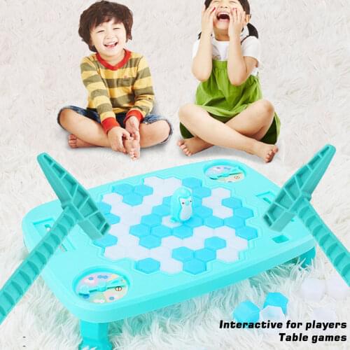 Save Penguin From The Ice Game Fun Penguin Trap Board Game Interactive Game Rescue Penguin Ice-breaking Hammer Block Toy Set