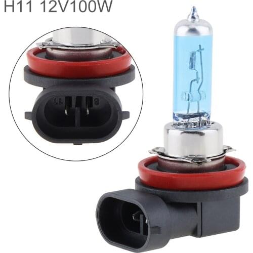 1Pc Universal 12V H11 100W 5000K White Light Super Bright Car Xenon Halogen Lamp Auto Front Headlight Fog Bulb for Car Automobil