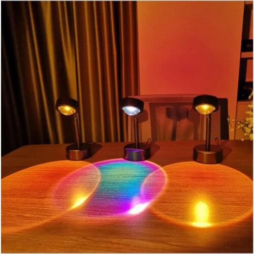 USB background projection ambiance light sunset light rainbow atmosphere sunset light background wall decoration spotlight