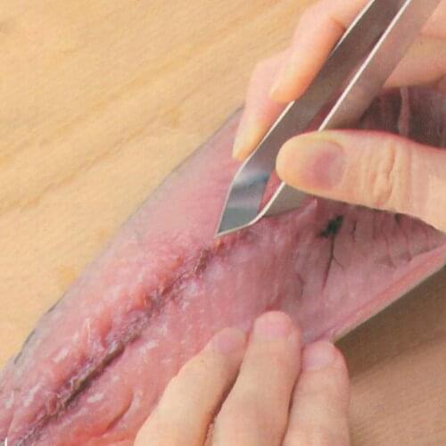 1 PC Stainless Steel Fish Bone Tweezers Pincer Clip Puller Remover Tongs Fish Bone Plucking Clamp Kitchen Gadgets Tools