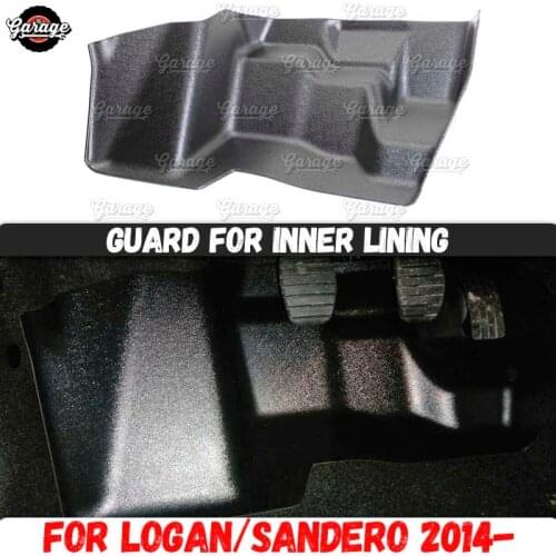 Guard of inner lining for Renault / Dacia Logan / Sandero 2014- ABS plastic trim accessories protect of carpet car
