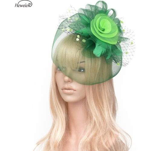 Lady Women Bridal Mesh Dot Fascinator Hats Wedding Races Ascot Cocktail Party Hair Jewelry Clip Fancy Derby Headdress Hairpiece