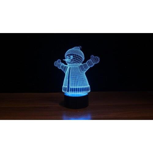 2016 Latest Design 3D LED Funny Light/Holiday Lamp/Decoration Table Night Light with 7Color and Changeable/Flash Model