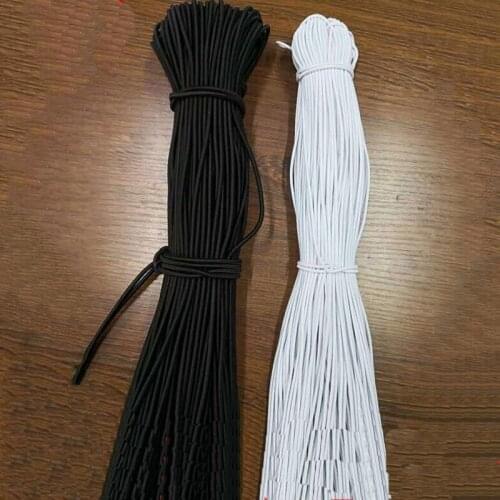 300 Meters High-Quality Round Elastic Band Elastic Rope Black Rubber Band DIY Sewing Accessories 1MM/1.5MM/2MM