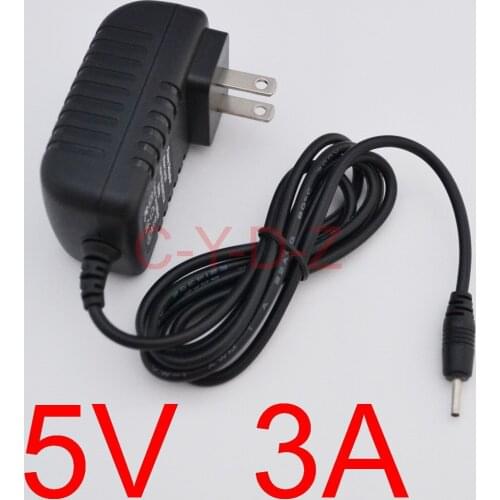 50PCS High quality 5V 3A AC 100V-240V Converter IC power Adapter DC 3000mA 15W Power Supply US Plug DC 3.5mm x1.35mm New