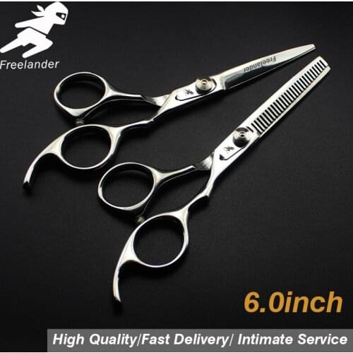 6.0\sale Silver Japanese Hair Scissors Cheap Hairdressing Scissors Shears Hairdresser Shaver Haircut Scissors Model Number Teeth