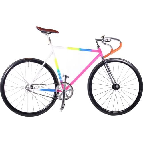 700C Bicycle Frame Colorful Fixie Bike Frame Personality Road Bike Frame 4130 Chrome Molybdenum Steel Bike Accessories
