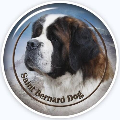 A0695# Various Sizes Removable Decal Saint Bernard Dog-1 88 Sticker Waterproof Accessories on Bumper Rear Window Laptop