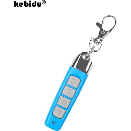Kebidu 433MHz Wireless Remote Control With Key Chain Electric Copy Controller Mini Wireless Transmitter Switch 4 Buttons