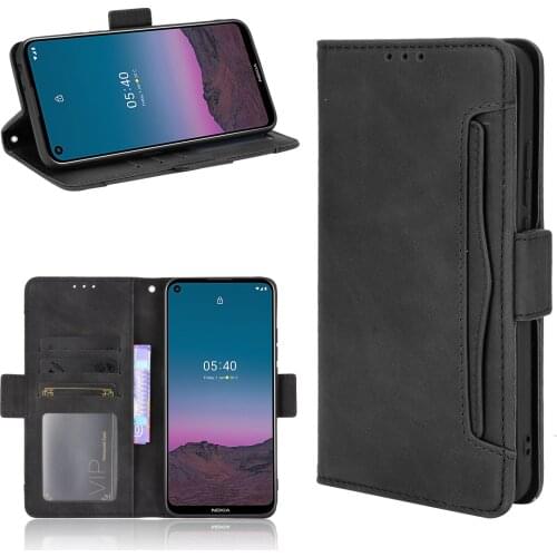 For Nokia 5.4 Case 6.39" Multi-function card slot Leather Book Flip Design Wallet Cover For Nokia 5.4 TA-1333 TA-1340 Case