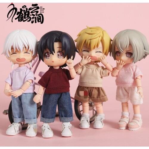 Ob11 baby clothes super multi color ob11 clothes short sleeve T-shirt 12 points BJD round is Molly