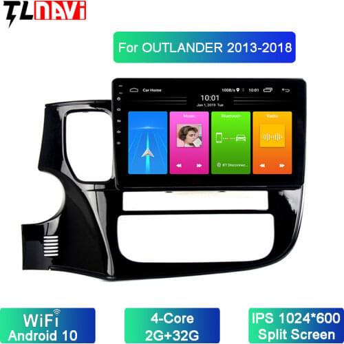 For 1Mitsubishi Outlander 3 GF0W GG0W 2012-2018 Car Radio Multimedia Video Player Navigation GPS Android 10