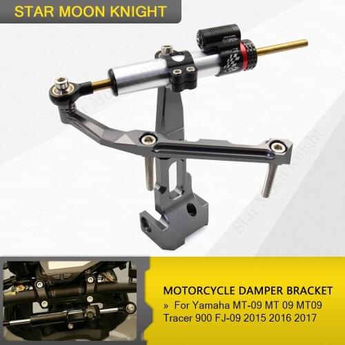 For Yamaha MT-09 MT 09 MT09 Tracer Tracer 900 FJ-09 Motorcycle Accessories Steering Damper With Bracket 2013 2014 2015 2016 17