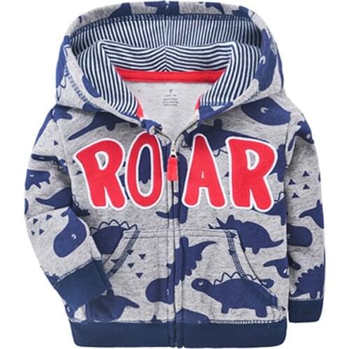 New casual Baby Boys Girls Hooded Sweatshirts Cotton Cartoon Tops Truck Rainbow Whale Outwear Kids Clothes For 9m-3years