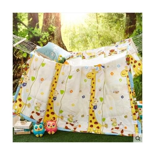 Cartoon Summer Comforter Air-conditioning Quilts Cotton edredones colchas Floral ar condicionado Blanket bedspread 200x230cm