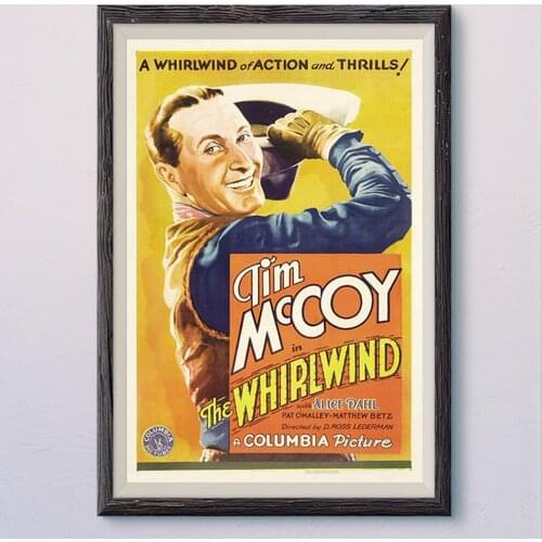 N538 THE WHIRLWIND Vintage Classic Movie Wall Silk Cloth HD Poster Art Home Decoration Gift