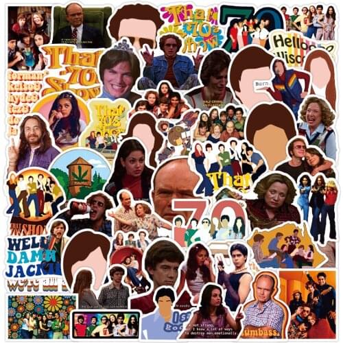 10/50Pcs Comedy 70s Show Stickers DIY Skateboard Fridge Phone Guitar Travel Snowboard Motorcycle Luggage Classic Toy Sticker