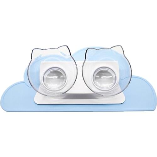 Non-slip Cat Bowl Double Bowls With Raised Stand Pet Food And Water Bowls For Cats Dogs Feeders Cat Bowl Pet Supplies