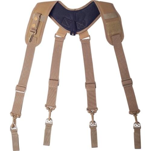 Outdoor Adjustable Equipage Suspender X Type Tactics Braces New Tactical Suspenders Men Duty Belt Harness Combat Readiness Strap