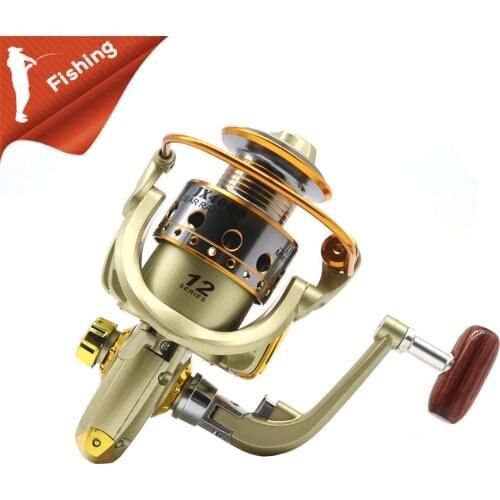 Fishing Reel 1000-7000 Wheel Metal Spinning Fishing Reel 5.5:1 12 Bearing Balls Fishing Wheel Rotate the spool Fishing coil