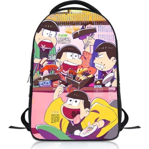 Anime Osomatsu San Students Backpack School Bag Children Cartoon Knapsack Boys Girls Rucksack Kids Bookbag Satchel
