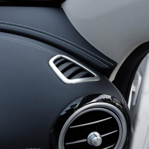 Car-styling Internal Dashboard Air Conditioning Vent Outlet frame Cover Sticker Trim For Mercedes Benz E Class W213 2016-2018