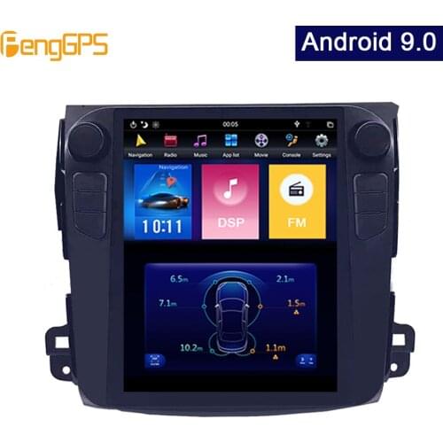 Tesla Style Android 9.0 Car GPS Navigation For Mitsubishi Outlander Citroen C-Crosser Peugeot 4007 CD Player 4K Stereo Headunit