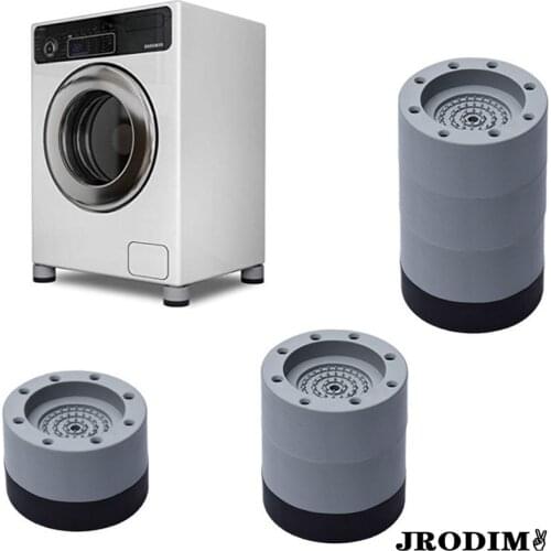 4pcs Universal Anti Vibration Feet Pads Washing Machine Rubber Mat Dryer Refrigerator Base Fixed Anti-Vibration Pad Non-Slip Pad